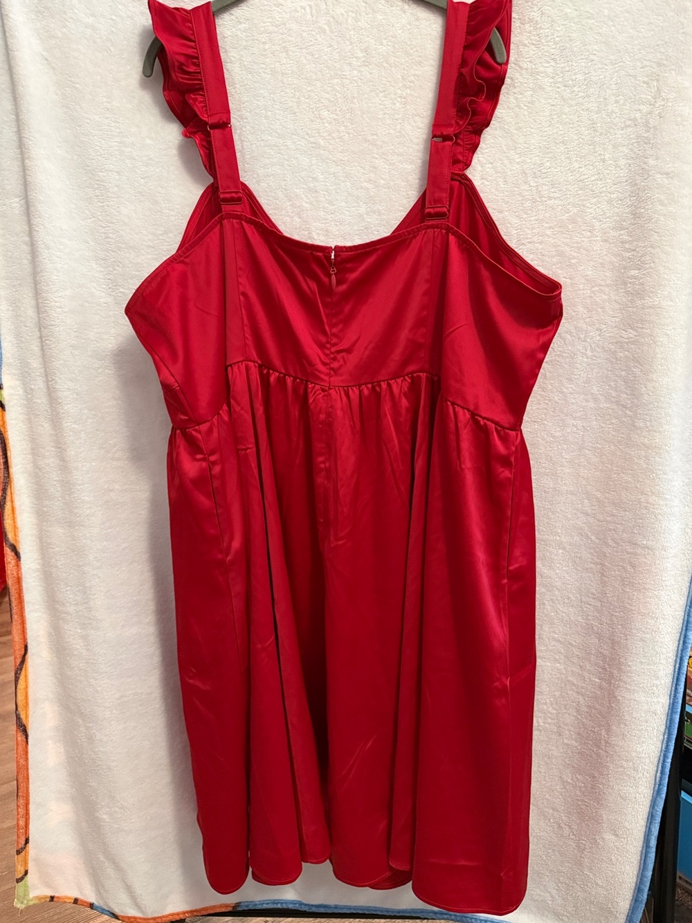 NWT Retro Chic By Torrid Flutter Sleeve Red Swing Dress Size 28 - Picture 7 of 7